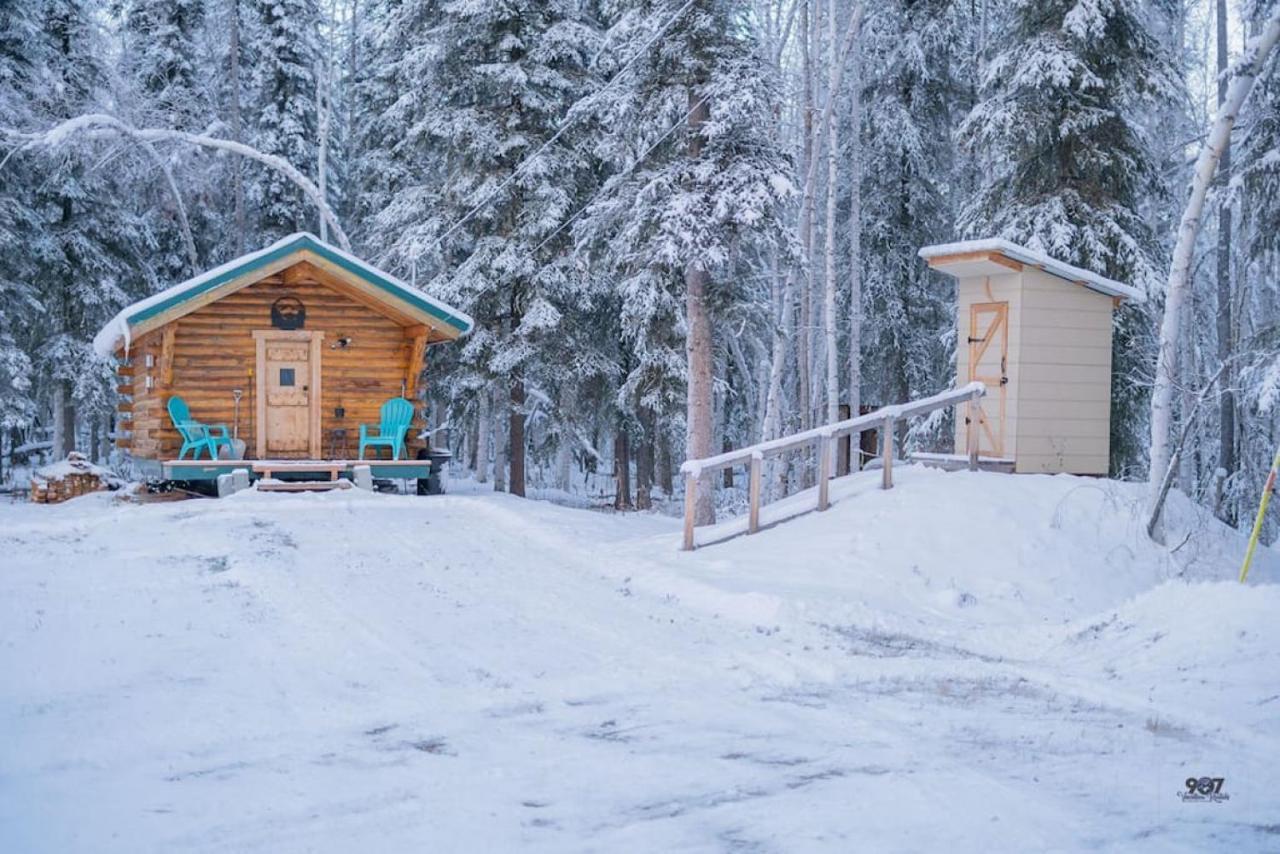 Studio Log Dry Cabin| Aurora Views! Villa Fairbanks Exterior photo