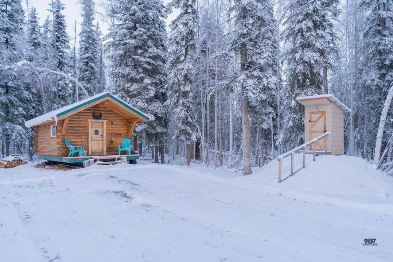 Studio Log Dry Cabin| Aurora Views! Villa Fairbanks Exterior photo